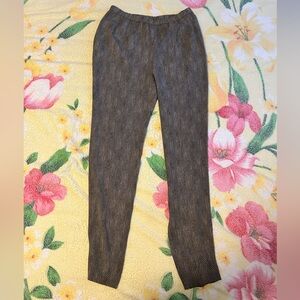 Brown Animal Print Pants